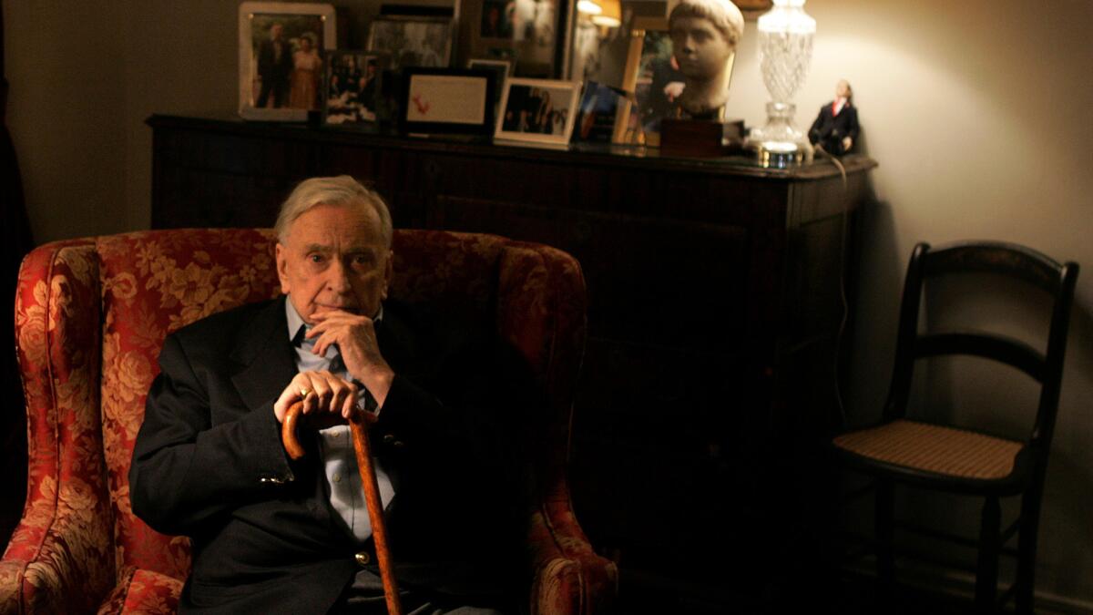 Gore Vidal at home in the Hollywood Hills in 2006