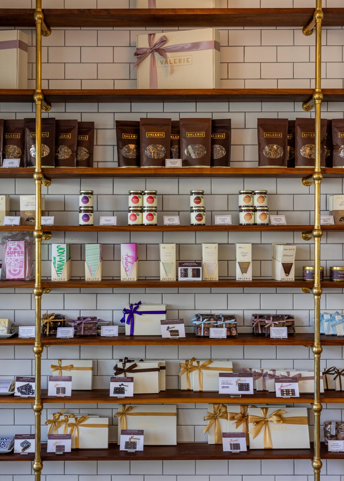 A wall of treats at Valerie Glendale.