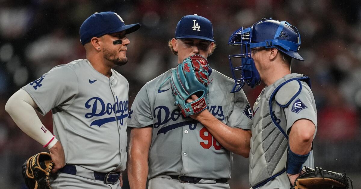 The Dodgers’ pitching problems reach a new level with the loss to the Braves