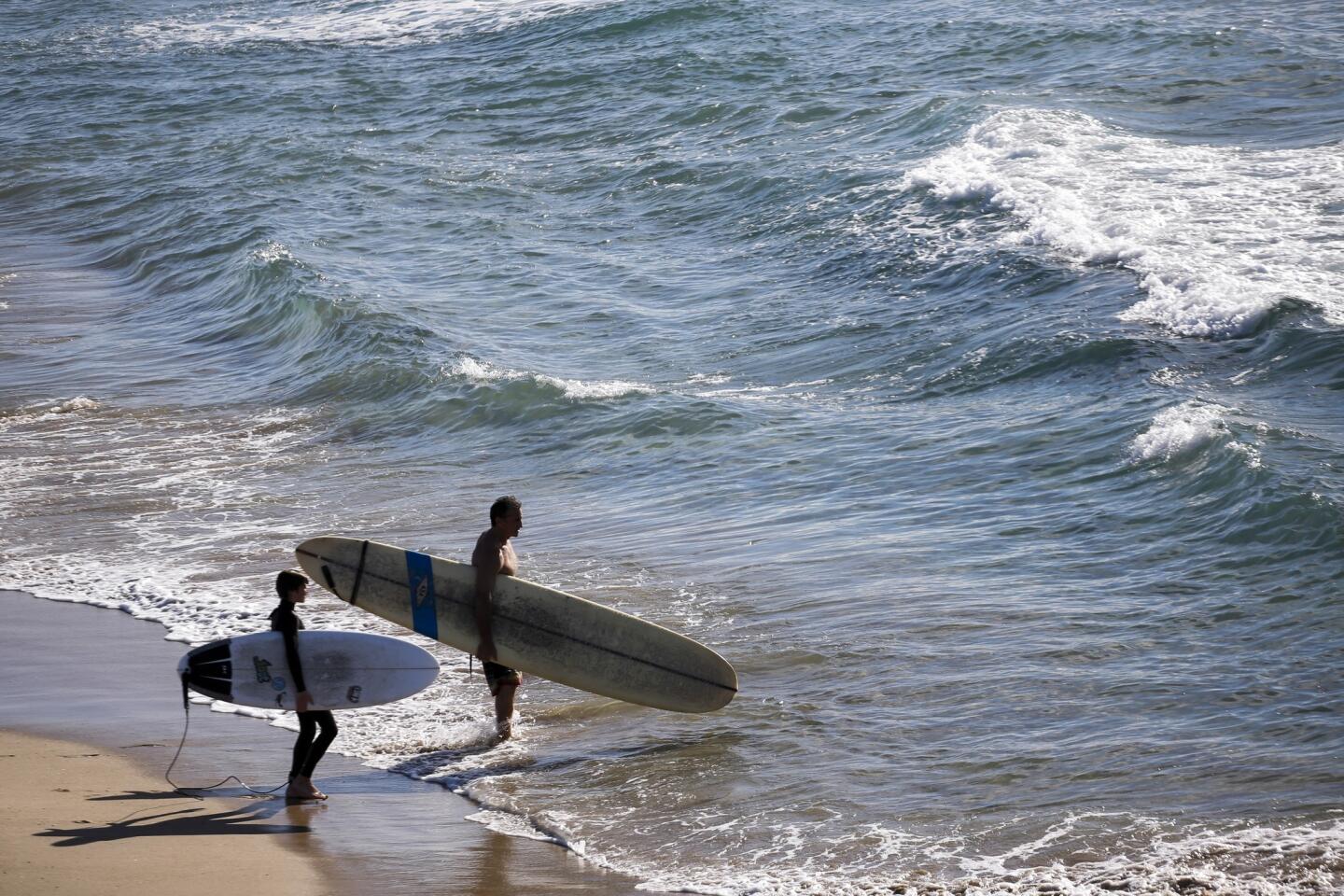 Christmas Day surfing