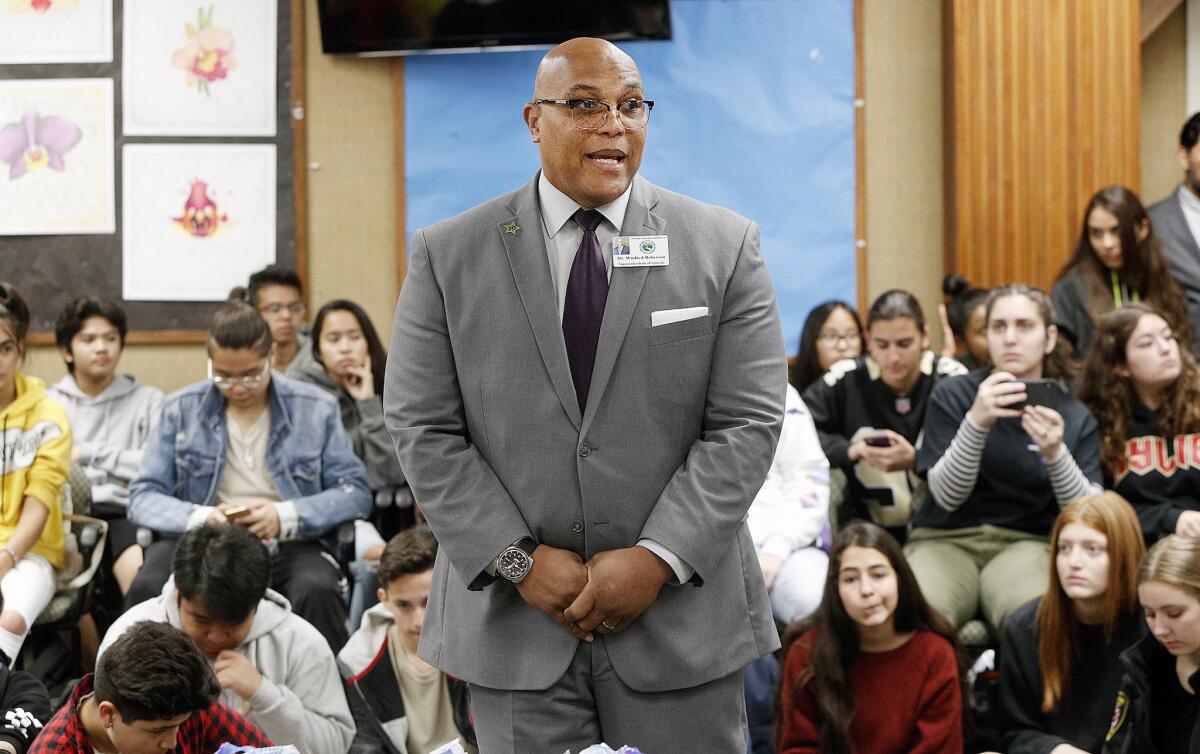 The Glendale Unified school board dismissed Supt. Winfred B. Roberson Jr., nearly four years after he became the district’s first African American superintendent.(Raul Roa / Times Community News)