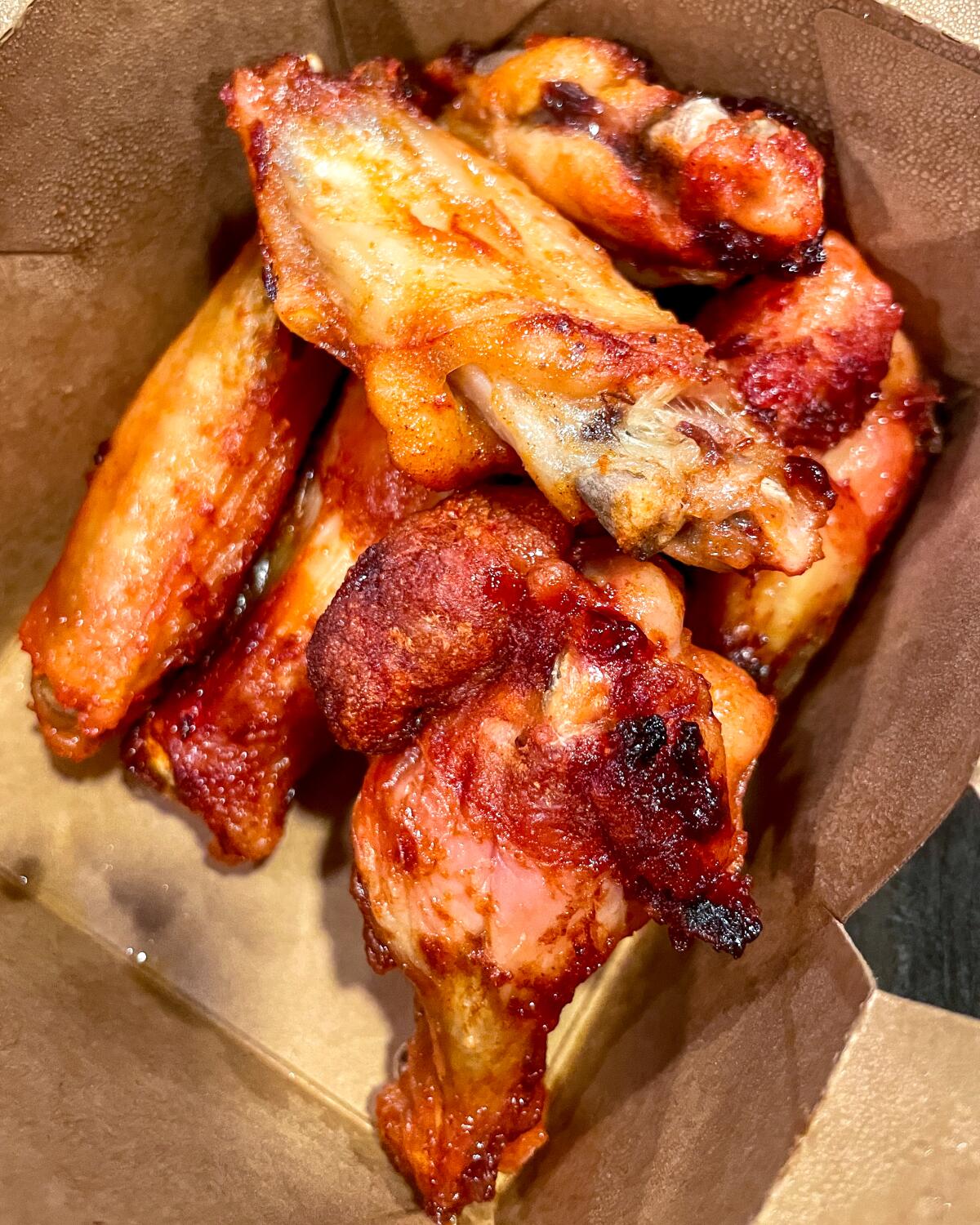 New Orleans-style chicken wings.