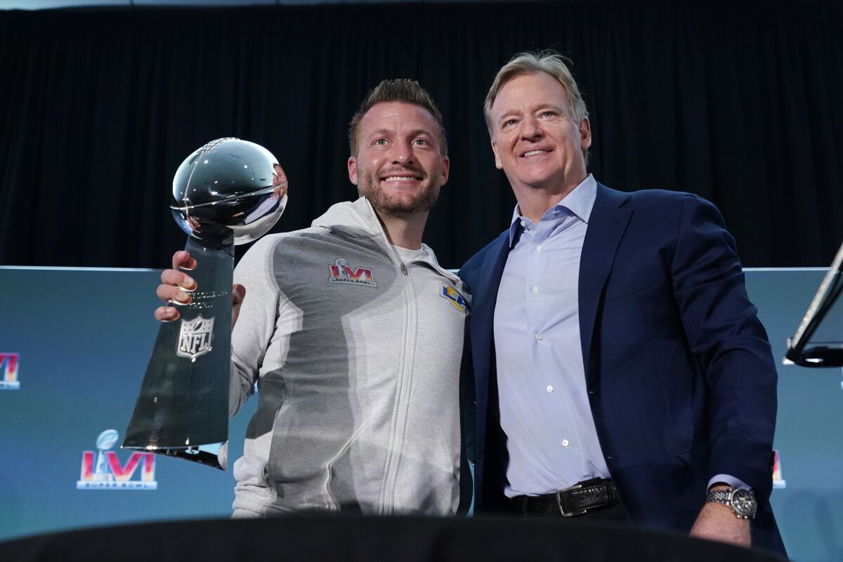 Rams bask in Super Bowl win, hope McVay, Donald want another - The San  Diego Union-Tribune