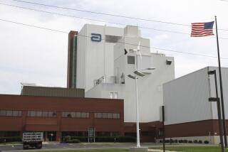 FILE - An Abbott Laboratories manufacturing plant is shown in Sturgis, Mich., on Sept. 23, 2010. The U.S. Justice Department is investigating the infant formula plant that was shut down for months in 2022 due to contamination, the company confirmed in January 2023. The factory’s closure in February 2022 was a key cause of a nationwide baby formula shortage that forced parents to seek formula from food banks, friends and doctor’s offices. Production restarted in June. (Brandon Watson/Sturgis Journal via AP, File)