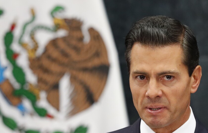 En esta fotografía de archivo, el presidente de México, Enrique Peña Nieto,