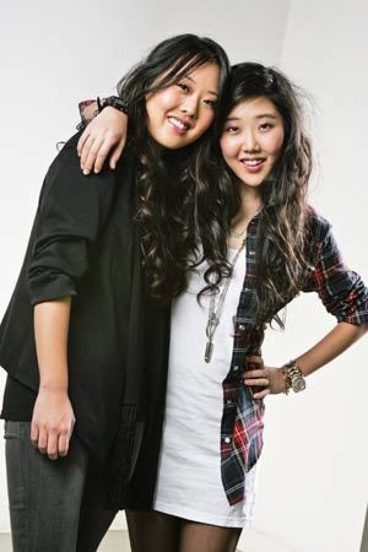 The Chang daughters in 2010. Today Linda, left, sits on Forever 21’s board and is an executive vice president, while Esther is the vice president of merchandising.