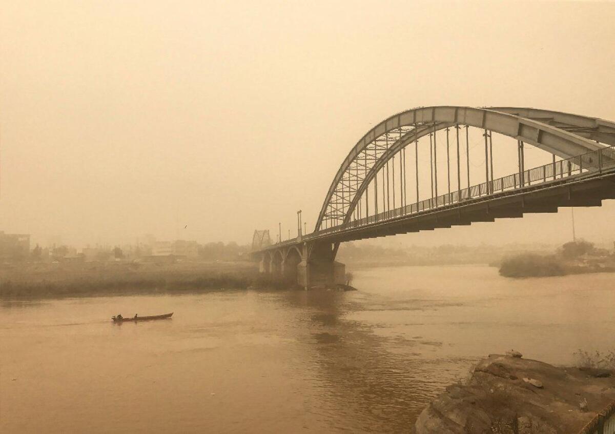 A sandstorm in 2017 in the Iranian city of Ahvaz.