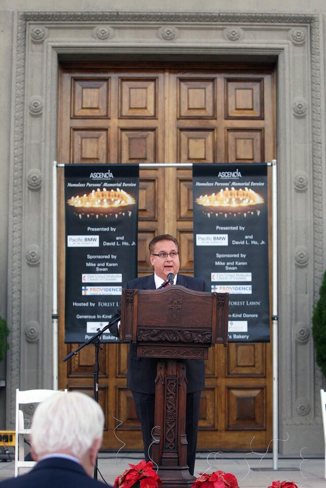 Photo Gallery: Ascencia Homeless Persons' Memorial Service in the Museum Plaza at Forest Lawn Memorial Park