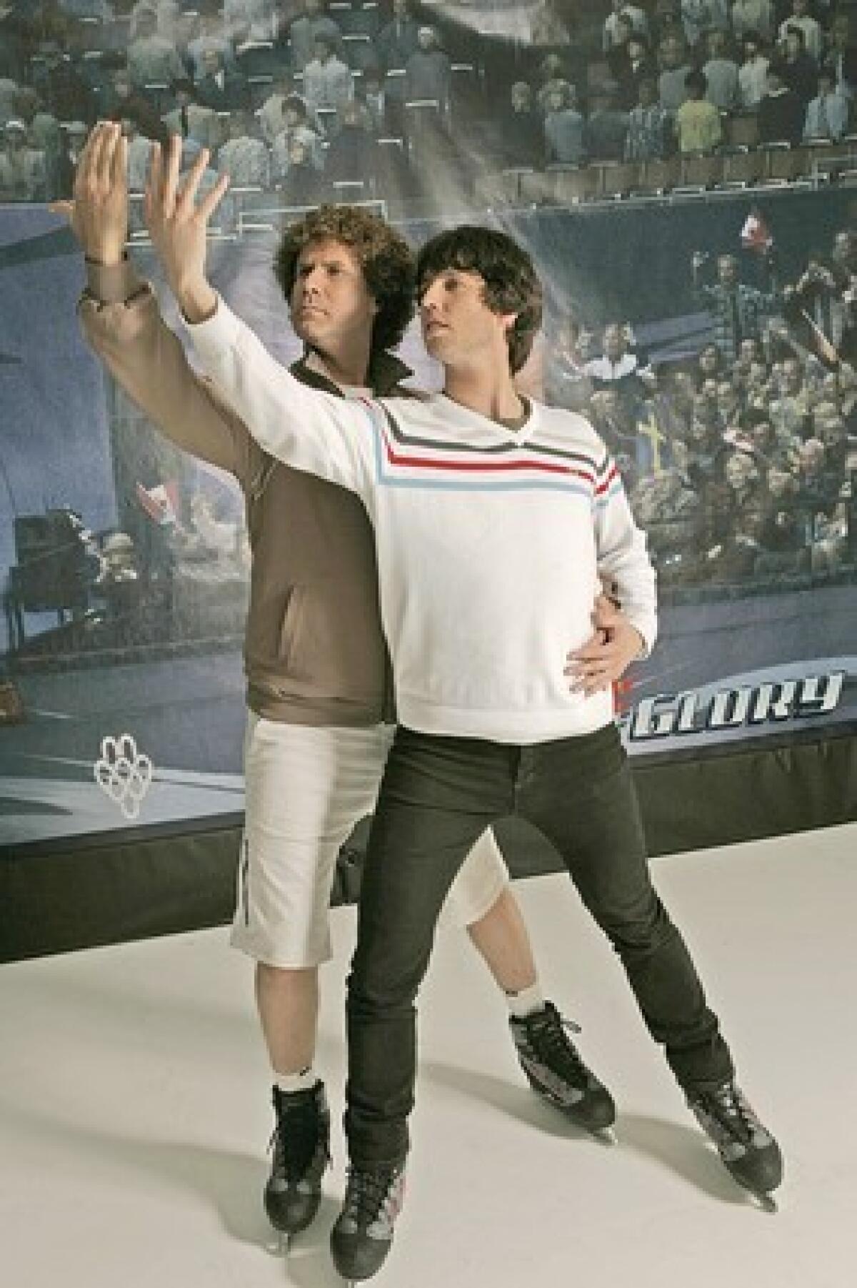 Will Ferrell, left, and Jon Heder