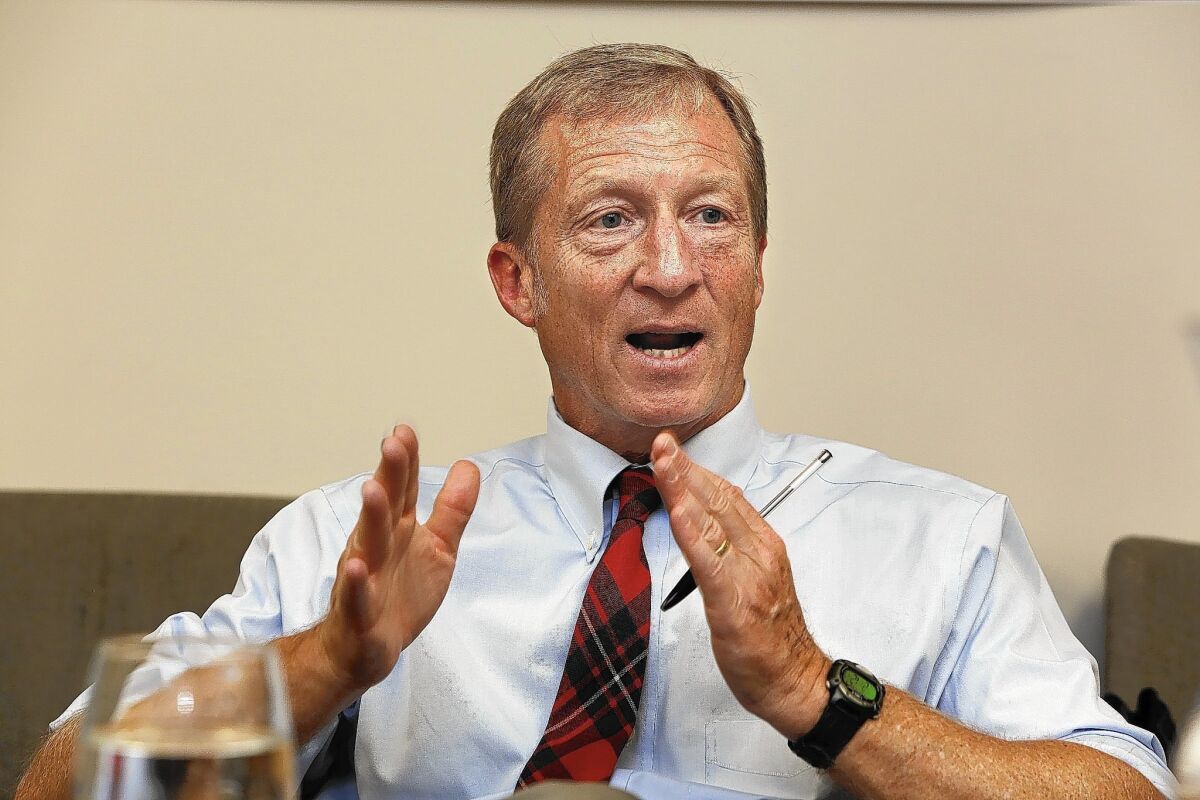 Billionaire Tom Steyer has become one of the most powerful players in U.S. politics, freely spending to boost Democrats and raise awareness of climate change.