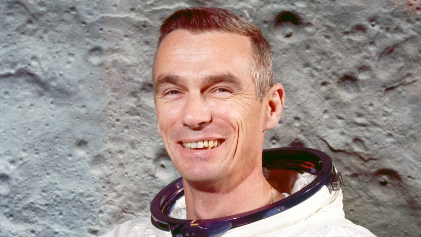Cernan, commander of NASA's Apollo 17 mission, set foot on the moon in December 1972 during his third space flight. He was the last of only a dozen men to walk on the moon. He returned to Earth with a message of "peace and hope for all mankind." He died at 82. Full obituary
