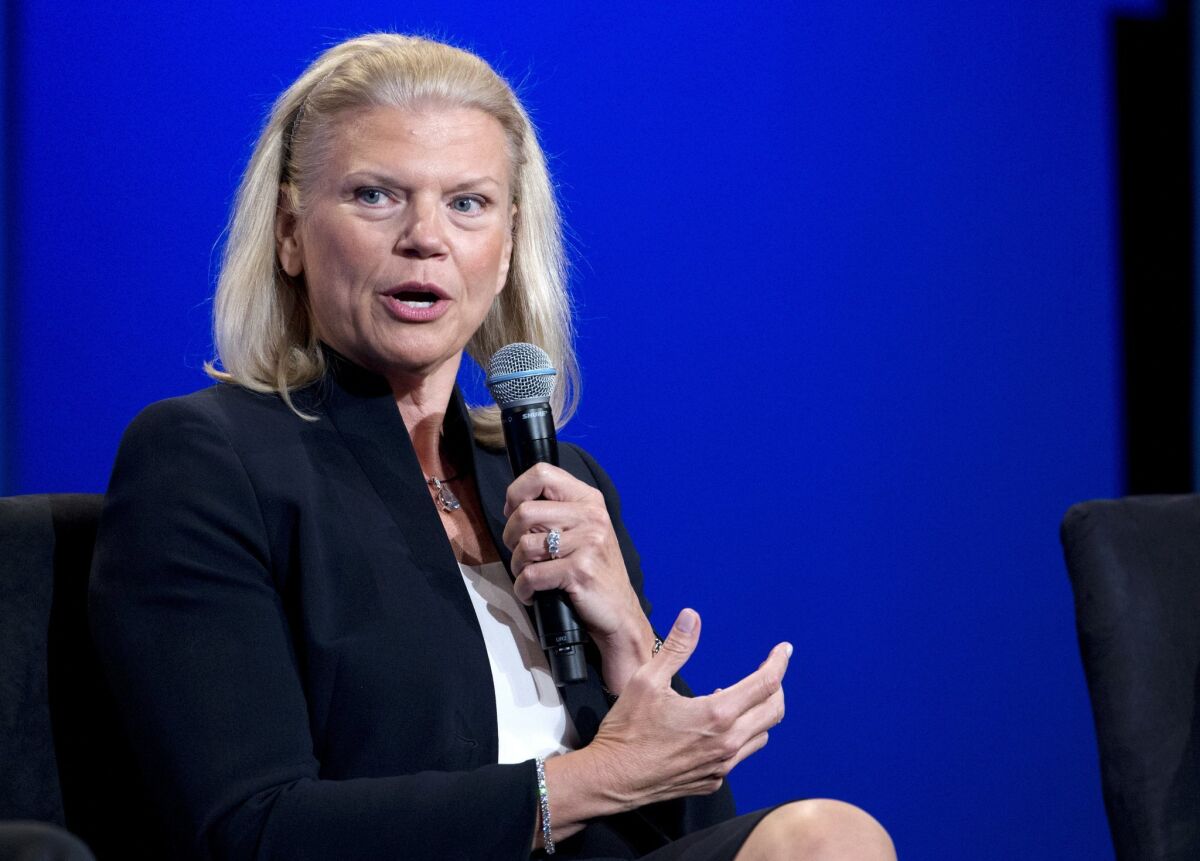 IBM CEO Virginia Rometty at a business event last year: Her buybacks haven't been good for the company, and not so great for shareholders either.