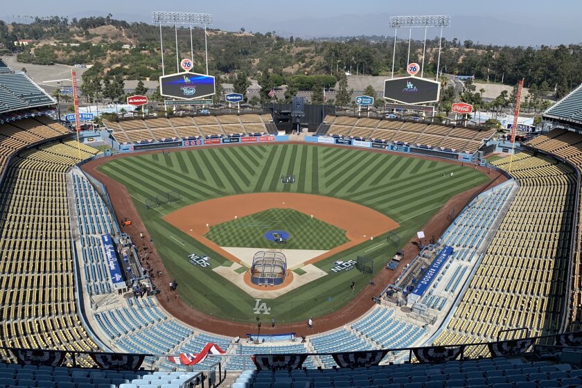 Dodger Stadium on Oct. 9, 2019 before Game 5 of the NLDS and