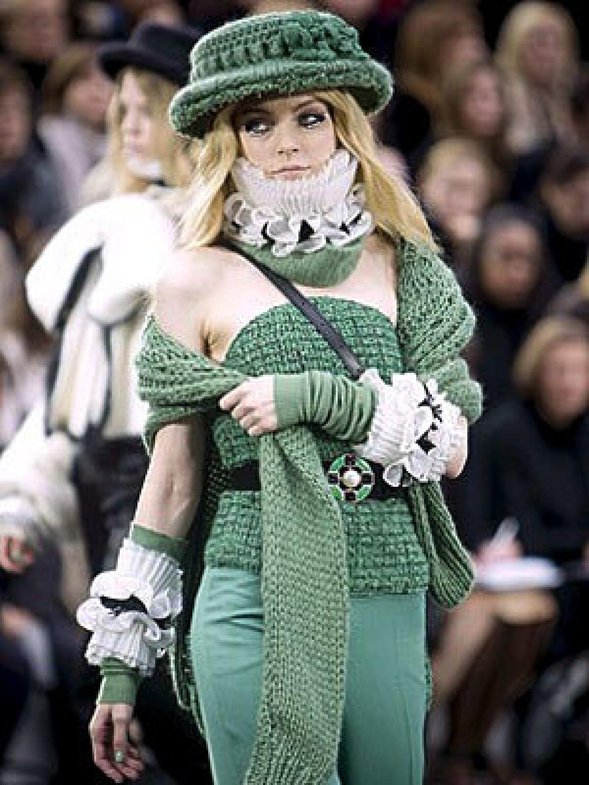 CHANEL: Jade green was the hot color on the runway, but use sparingly.