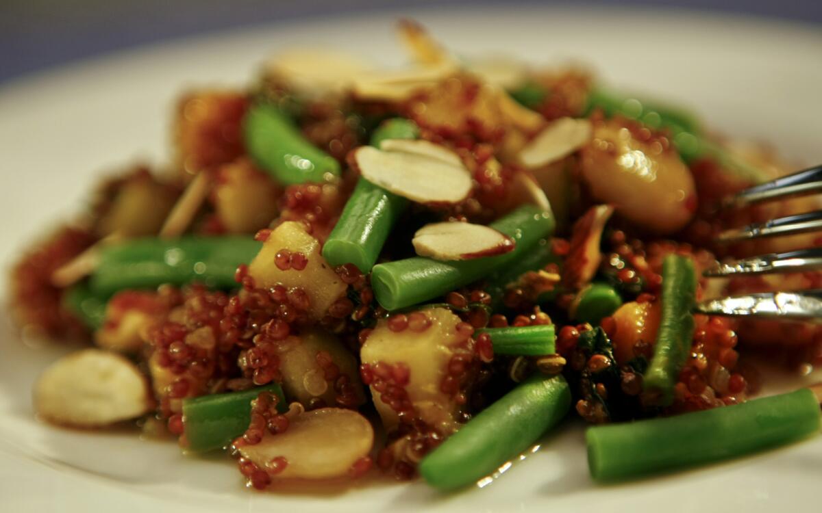 Warm quinoa salad