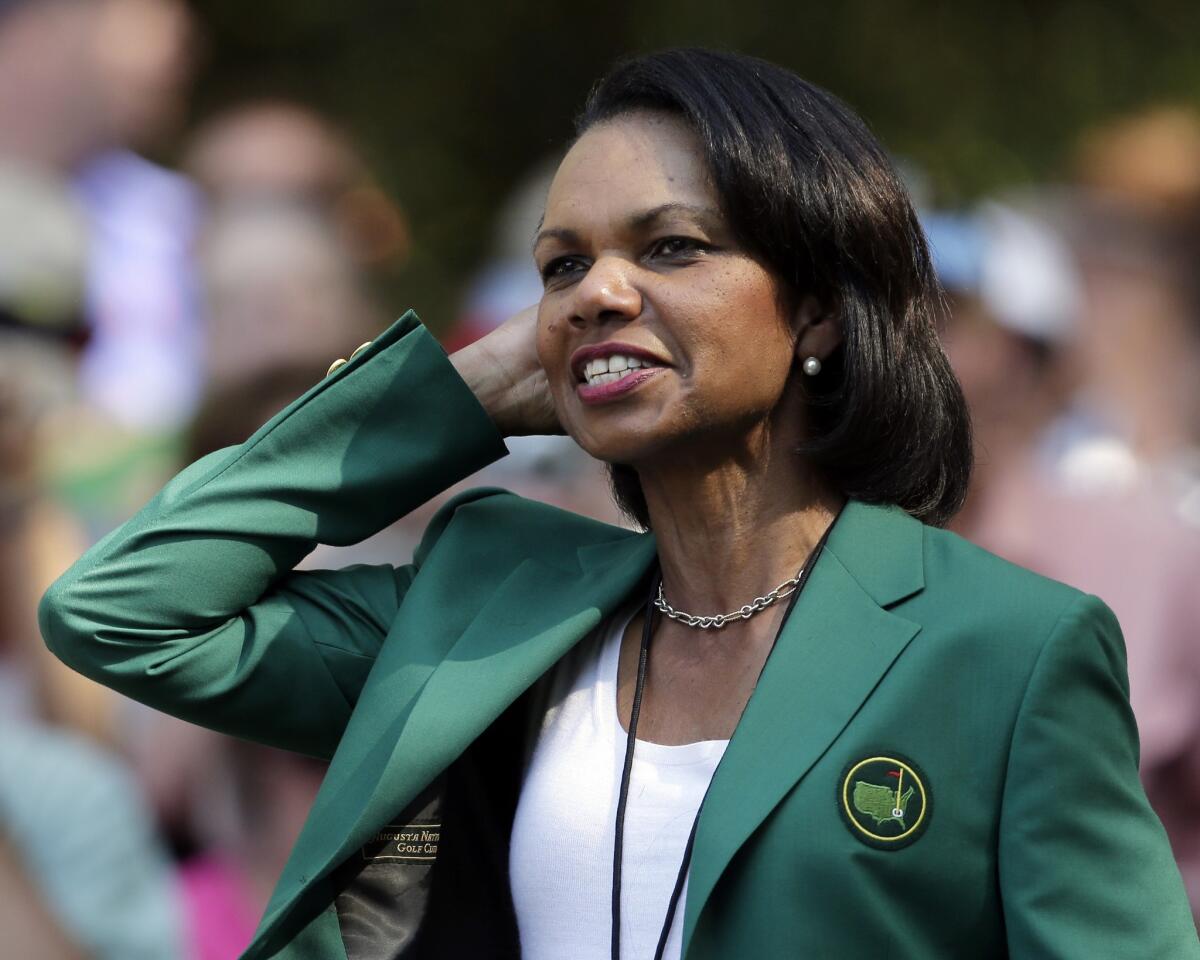 Ex-Auburn coach Pat Dye doesn't think former U.S. Secretary of State Condoleezza Rice, above, is qualified to serve on the College Football Selection Committee.