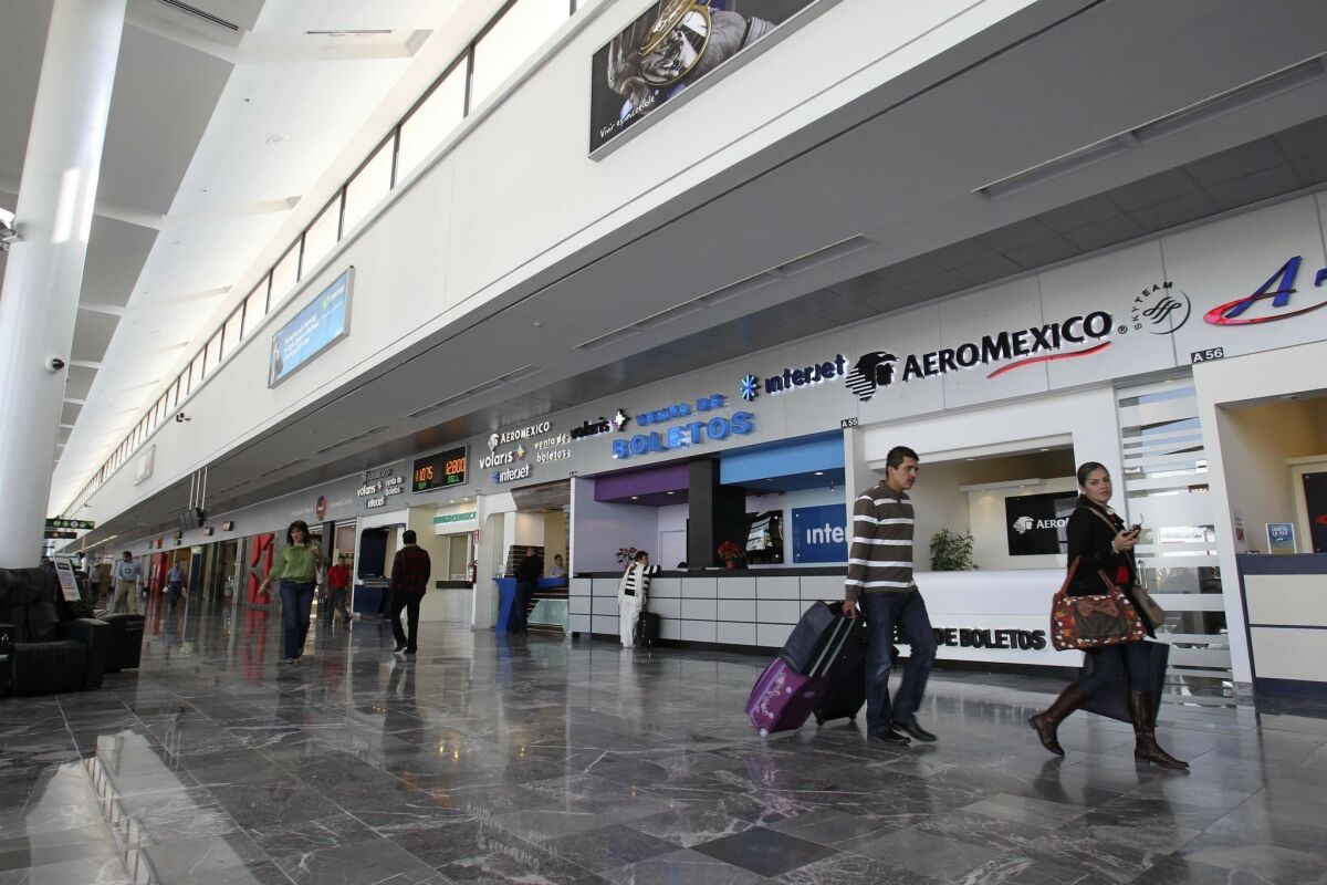 A.L. Rodríguez International Airport in Tijuana has recently undergone extensive remodeling. Fernando Bosque Mohino says a cross-border facility for passengers would increase use of the airport by making it easier to get there. JOHN GIBBINS • U-T