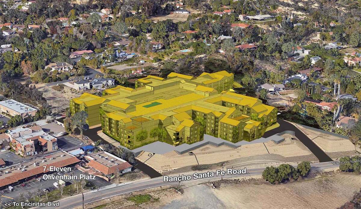 The Encinitas Residents for Responsible Development created this rendering of the proposed Encinitas Apartment