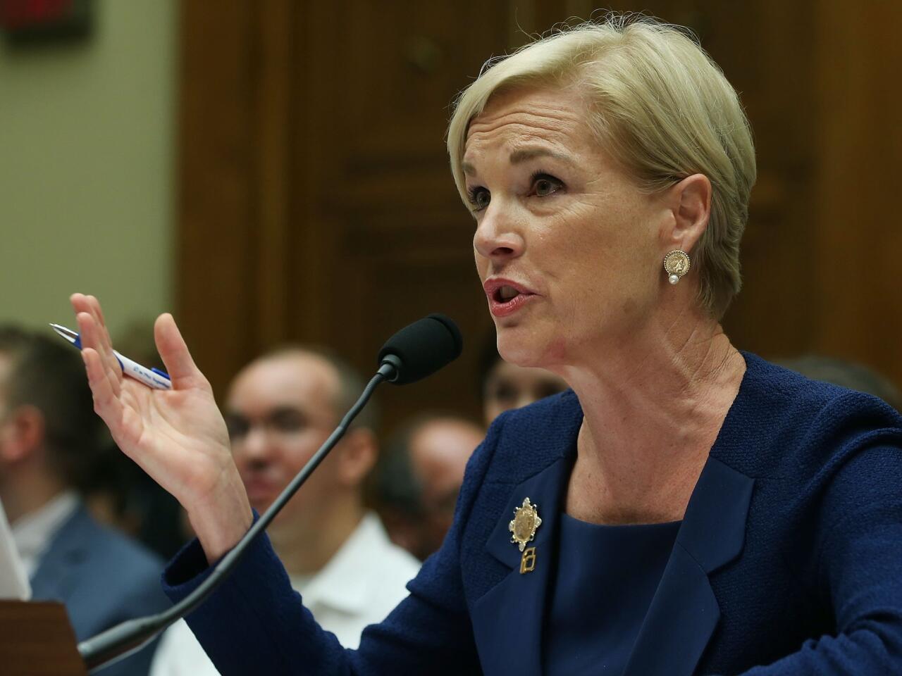Cecile Richards, president of Planned Parenthood, testifies during a House Oversight and Government Reform Committee hearing on Capitol Hill on Sept. 29, 2015, in Washington, D.C.