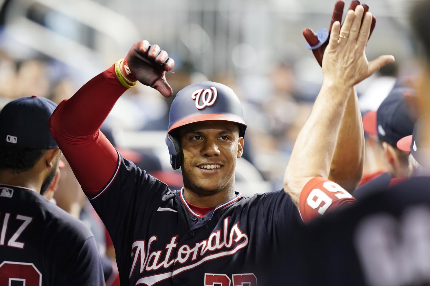 Washington Nationals' Juan Soto takes three walks, hits home run