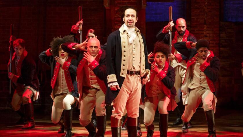 The hit musical "Hamilton" will make its San Diego debut in January 2018. (Joan Marcus / AP)