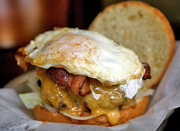 The Dagburger at Henry's Hat restaurant in Studio City.