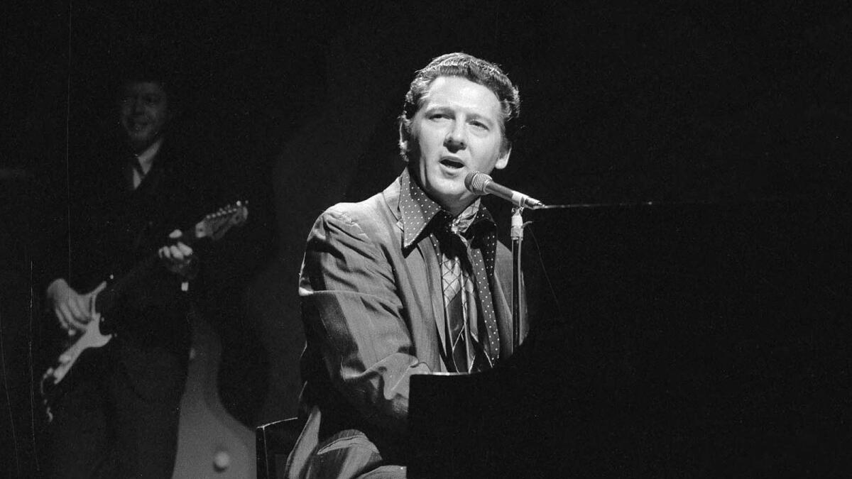 "The Killer," Jerry Lee Lewis, circa 1969, happy the Doors are elsewhere.