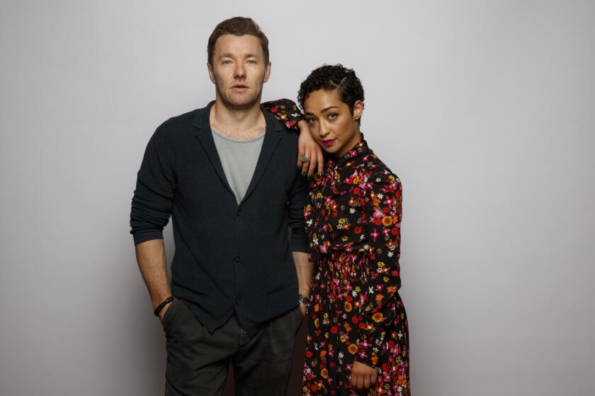 Joel Edgerton and Ruth Negga, from the film "Loving," photographed in the Los Angeles Times photo studio at the Toronto International Film Festival in September.