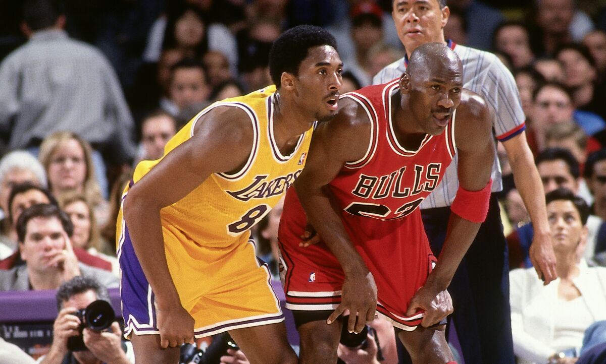 Burlas Exclusión equilibrio The time Kobe Bryant, Michael Jordan went at it — over dinner - Los Angeles  Times