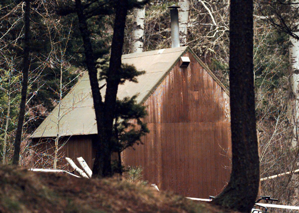 Ted Kaczynski's cabin outside Lincoln, Mont.  