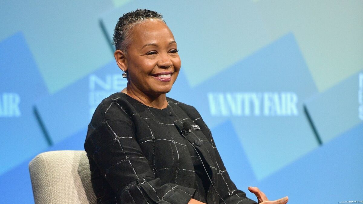 Lisa Borders, incoming president and CEO of Time's Up, at the Vanity Fair New Establishment Summit in October in Beverly Hills