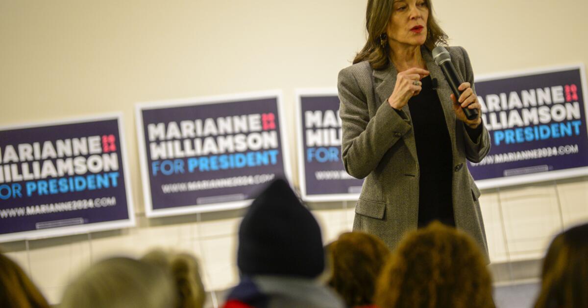 Marianne Williamson prüft, ob New Age in New Hampshire Stimmen gewinnen kann