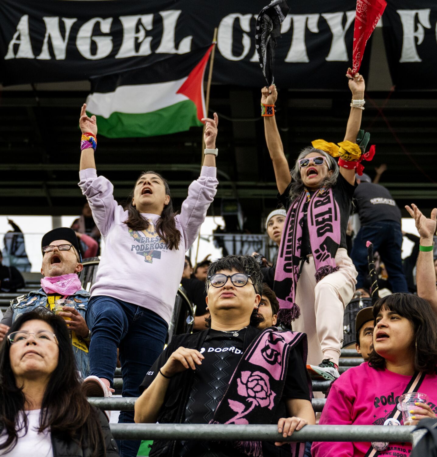 Pink capes, wigs and no slurs: L.A.'s Angel City and its fans are building an inclusive space 