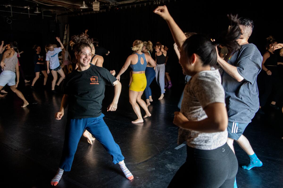 A morning Dance Church class at Ryan Heffington's the Sweat Spot.