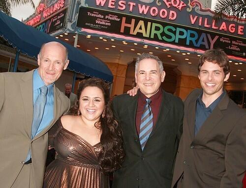 Producer Neil Meron, Nikki Blonsky, producer Craig Zadan and James Marsden