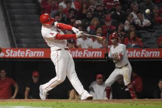 Los Angeles Angels' Eric Wagaman hits a solo home run during the sixth inning of a baseball game against the Chicago White Sox, Tuesday, Sept. 17, 2024, in Anaheim, Calif. (AP Photo/Mark J. Terrill)