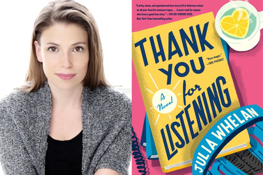 Julia Whelan and her book "Thanks for Listening: A Novel."