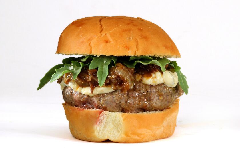 This is the Buffalo Cambozola Burger. Recipe