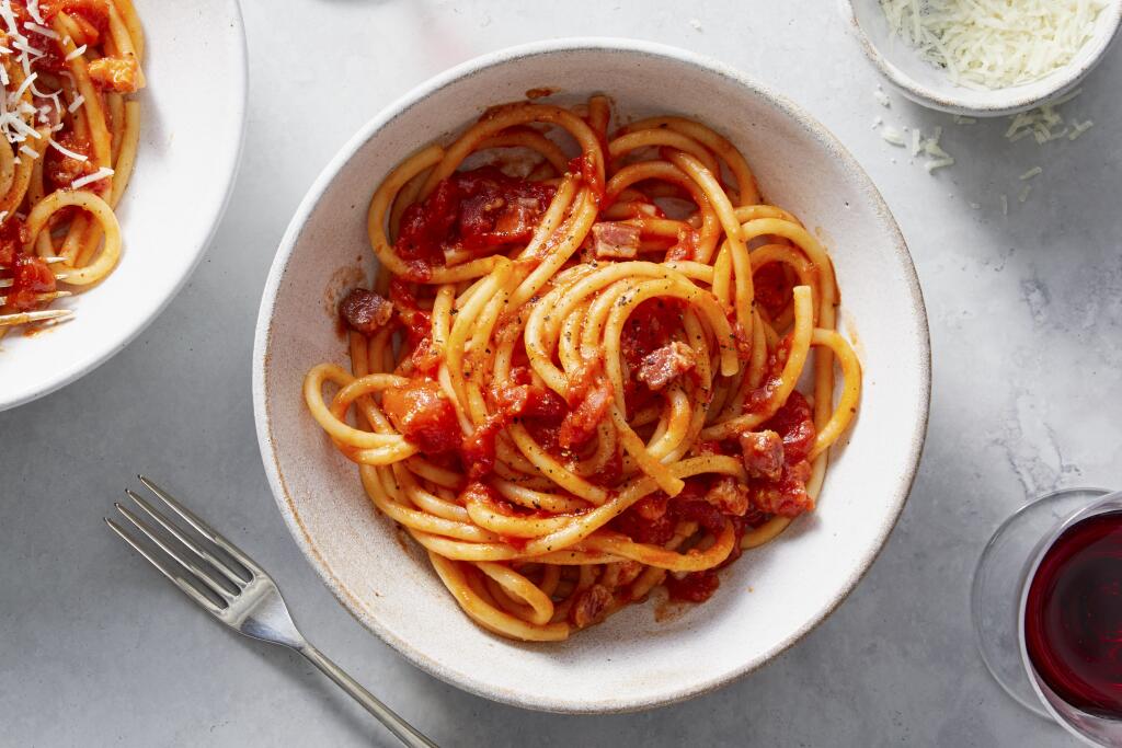 Simple ingredients create bold, complex flavors in this pasta dish ...