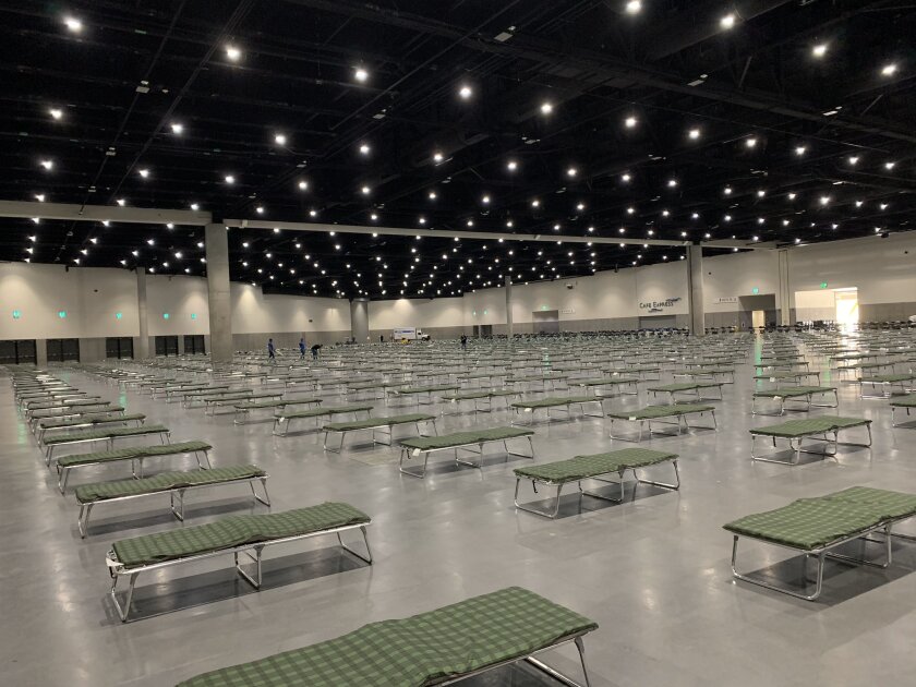 Convention Center opens as homeless shelter