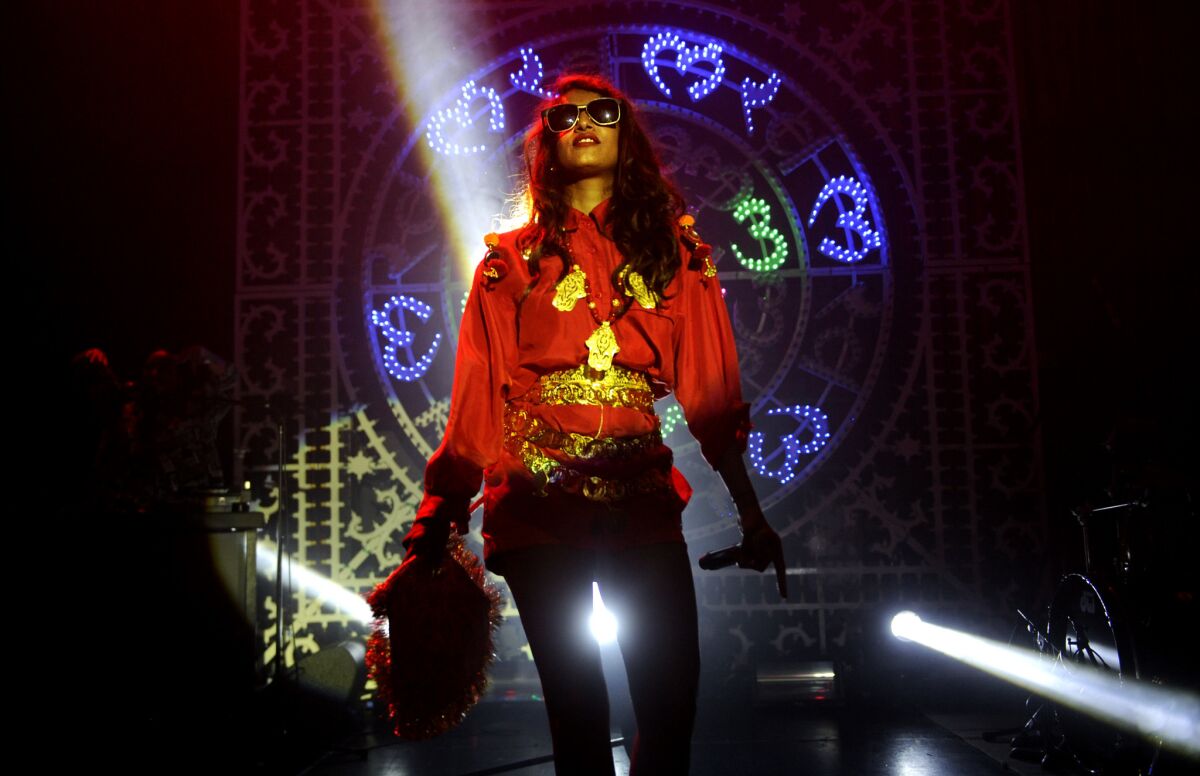 M.I.A. performs Nov. 11 at the Belasco Theater.