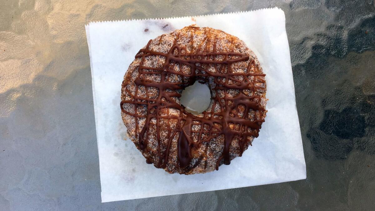 Croissant style doughnut from Kettle Glazed. (Jenn Harris / Los Angeles Times)