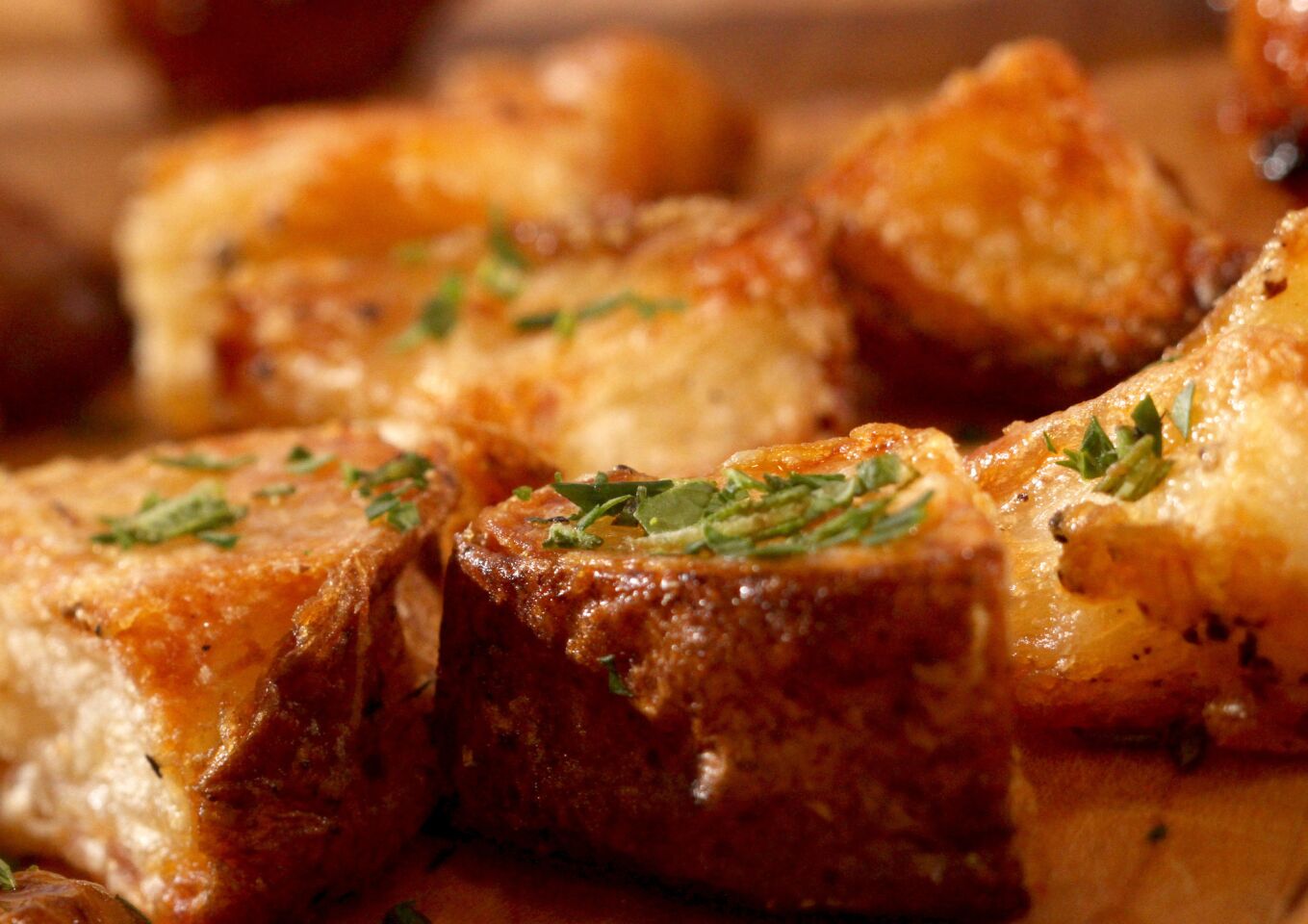 Super-crisp roasted potatoes. Get the recipe.
