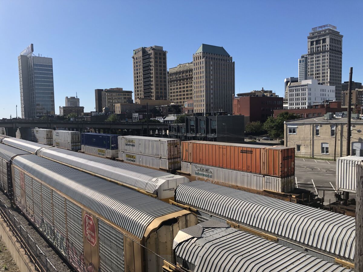 Freight trains in Birmingham, Alabama