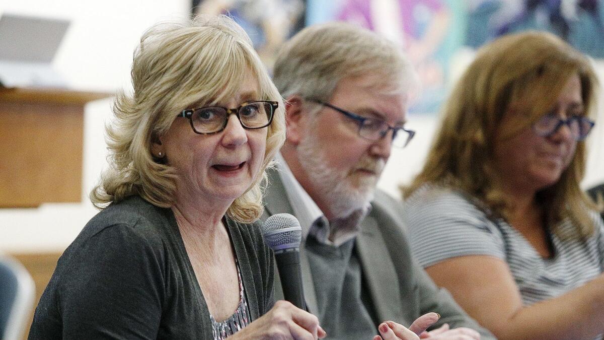 Burbank Unified board president Roberta Reynolds and the rest of the board are forgoing their salaries to help pay for polling for a potentially new parcel tax.
