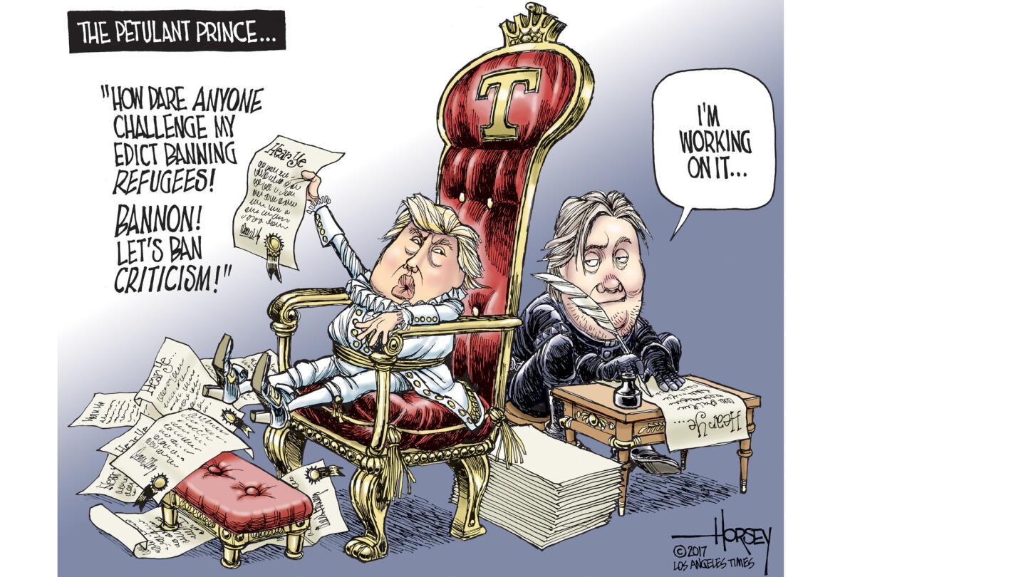 Trump and Bannon want to rule by edict, with no criticism allowed.