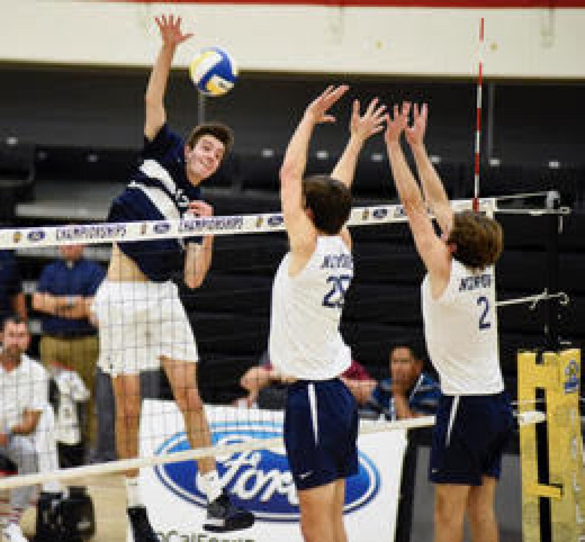 Sean Kelly of Loyola goes up for a kill.