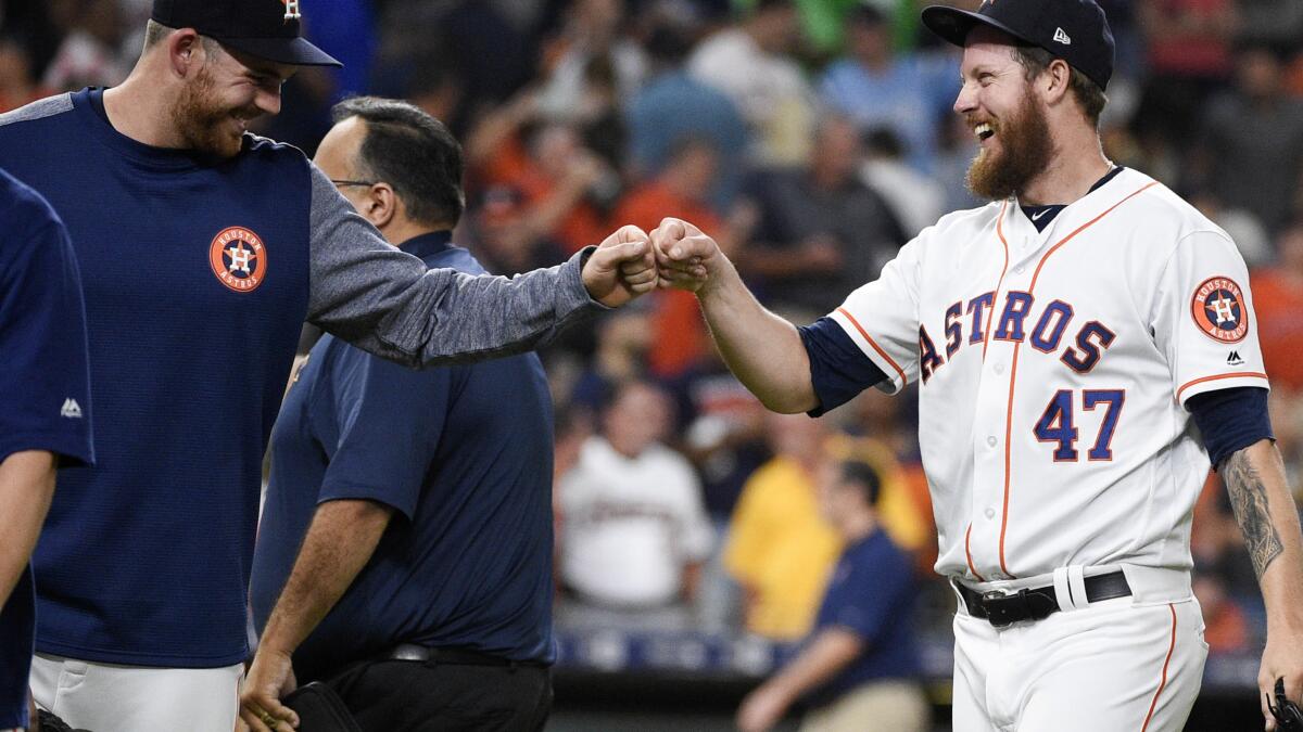 Four Astros spin magic from the mound, combine to no-hit Mariners
