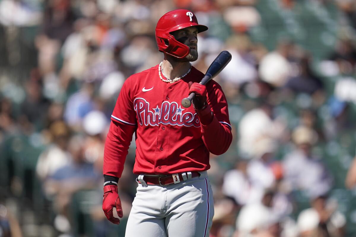 Bryce Harper records a Phillies' postseason first in wild fashion