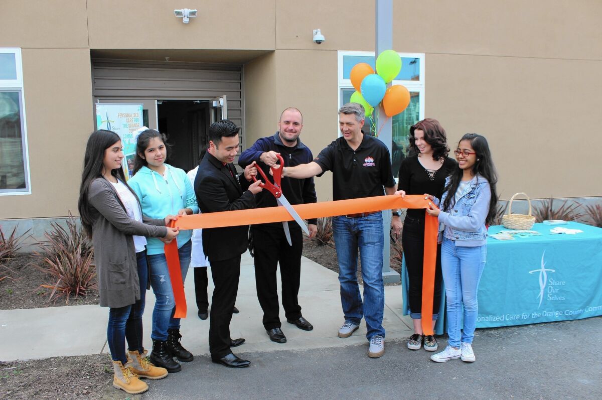The Share Our Selves' SOS Health Center at Samueli Academy in Santa Ana officially opened in 2016.